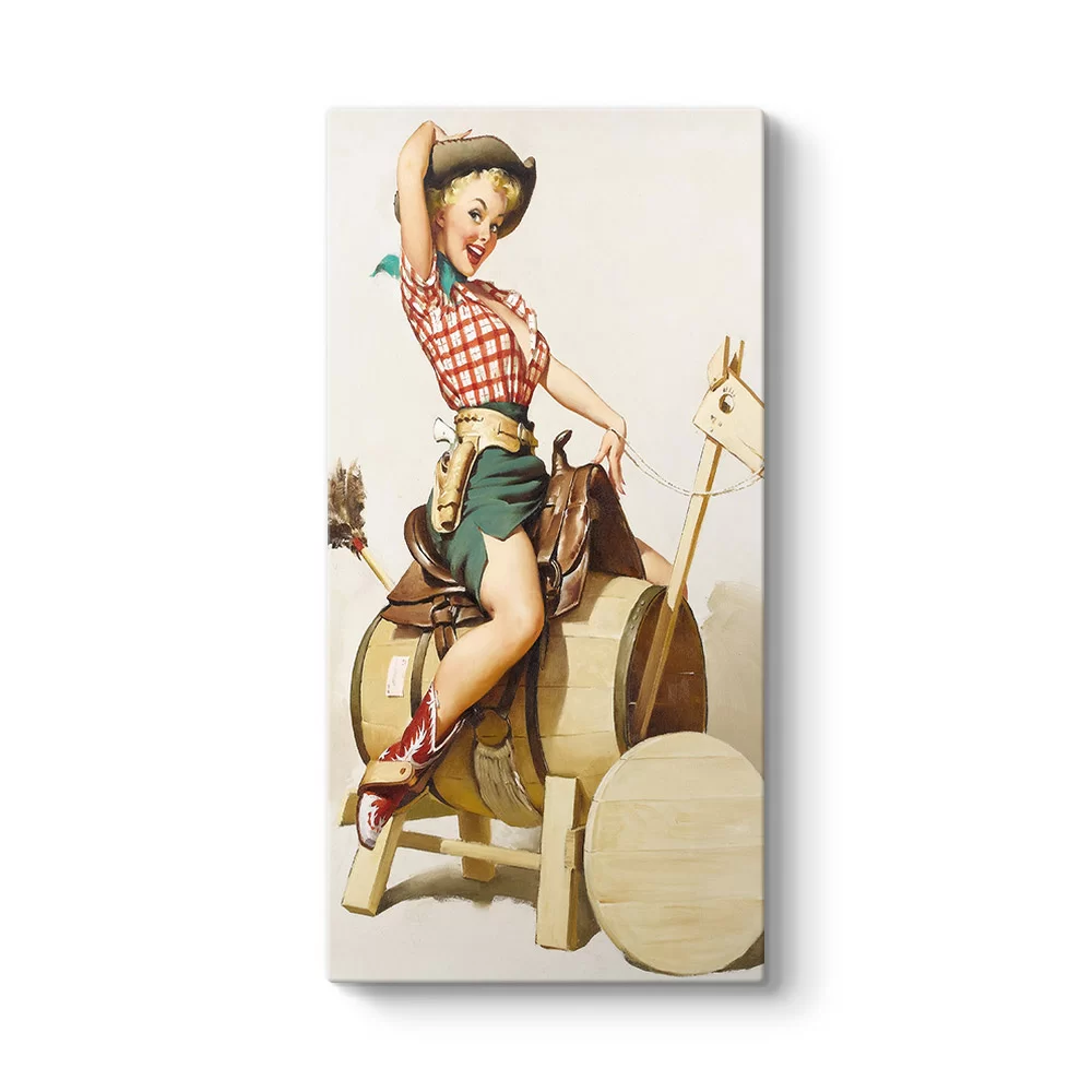 Cowgirl Pinup Tablosu - Model 7